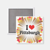 Ik hou van Pittsburgh Magneet (Voorkant / Achterkant)