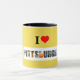 Ik hou van Pittsburgh Mok