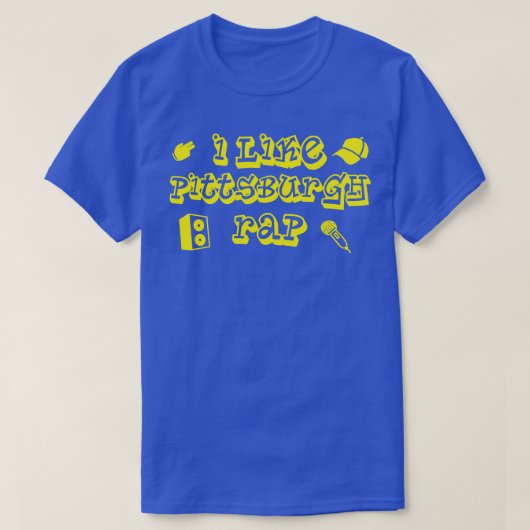 Ik hou van Pittsburgh Rap T-shirt (Design voorkant)