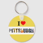 Ik hou van Pittsburgh Sleutelhanger (Voorkant)