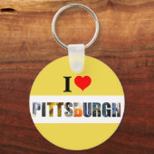 Ik hou van Pittsburgh Sleutelhanger (Achterkant)