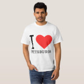 Ik hou van Pittsburgh T-shirt (Voorkant volledig)