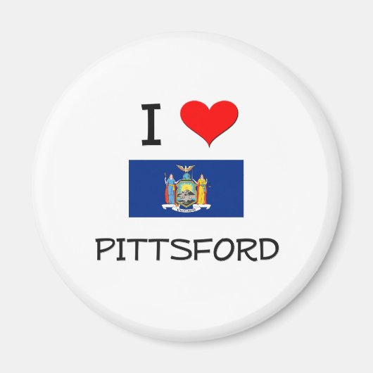 Ik hou van Pittsford New York Magneet (Voorkant)