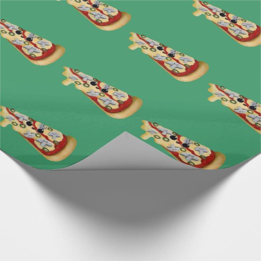 Ik hou van Pizza Cadeaupapier (Hoek)