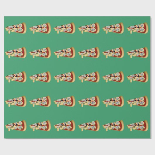 Ik hou van Pizza Cadeaupapier (Vlak)