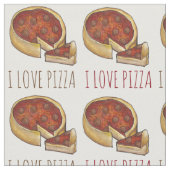 Ik hou van Pizza Chicago Deep Dish Pepperoni Chees Stof (Close Up)