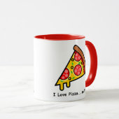 Ik hou van pizza...en jij bent grappig mok (Voorkant rechts)
