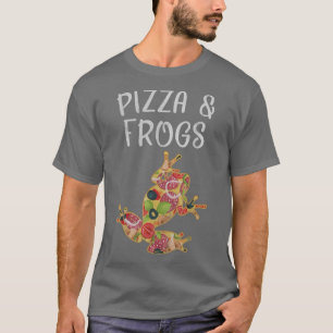 Ik hou van Pizza en kikkers Funny Frog Pizza Lover T-shirt