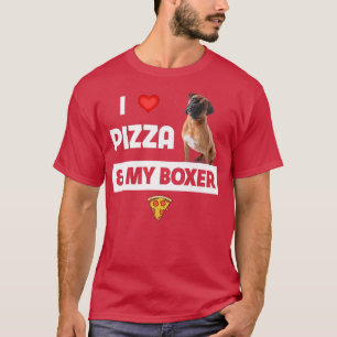 Ik hou van Pizza en mijn Boer Dog Eigenaar Peppero T-shirt