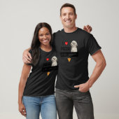 Ik hou van Pizza en mijn sjiitische Tzu Dog Pepper T-shirt (Unisex)