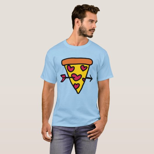 Ik hou van Pizza Forever T-shirt (Voorkant volledig)