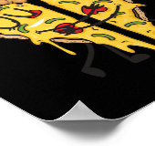 Ik hou van Pizza Fun Fast Food Poster (Hoek)