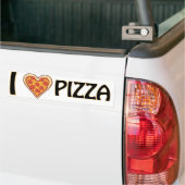 Ik hou van pizza - Funny Food Lover Gift Bumpersticker (Op Truck)