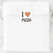 Ik hou van pizza - Funny Food Lover Gift Ronde Sticker (Tas)