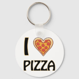 Ik hou van pizza - Funny Food Lover Gift Sleutelhanger
