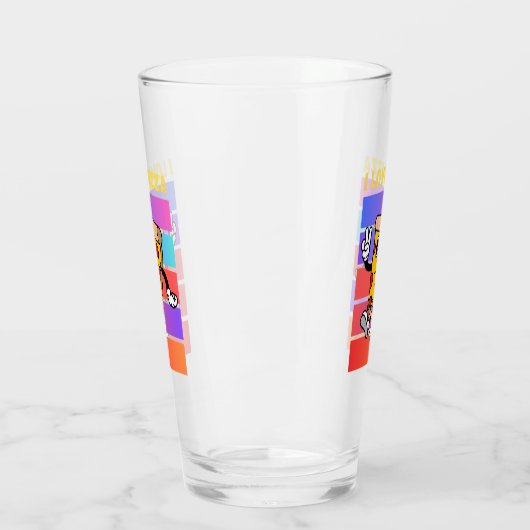 Ik hou van pizza. glas (Links)