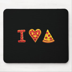Ik Hou Van Pizza Italiaans Voedsel Liefhebbers Piz Muismat