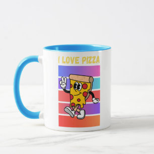 Ik hou van pizza. mok
