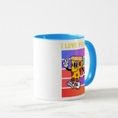 Ik hou van pizza. mok (Voorkant rechts)
