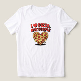 Ik hou van pizza, niet van mensen Pizza liefhebber Tri-Blend Shirt