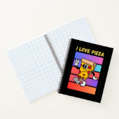 Ik hou van pizza. notitieboek (Binnen)
