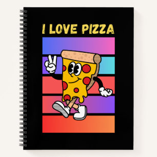 Ik hou van pizza. notitieboek