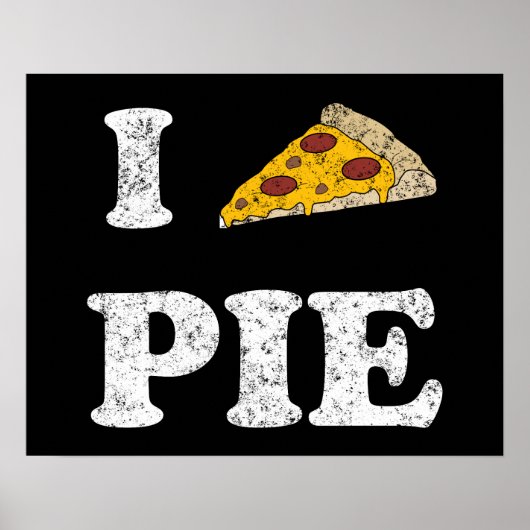 Ik hou van Pizza Pie Poster (Voorkant)