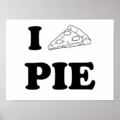 Ik hou van Pizza Pie Poster (Voorkant)