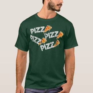 Ik hou van pizza  retro 70s voedselliefhebber voor t-shirt