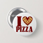 Ik hou van Pizza Ronde Button 5,7 Cm (Voorkant /achterkant)