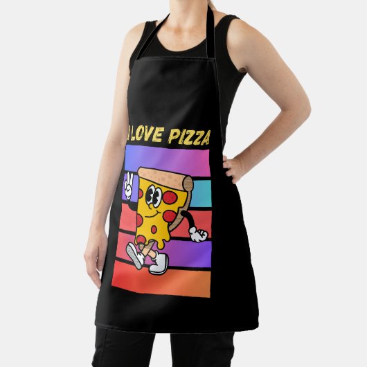 Ik hou van pizza. schort (Insitu)