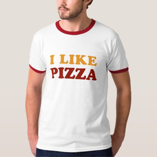 Ik hou van Pizza T-Shirt (Voorkant)