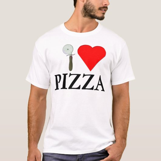 Ik hou van pizza t-shirt (Voorkant)