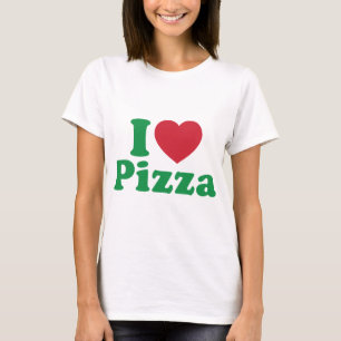 Ik hou van pizza t-shirt