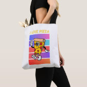 Ik hou van pizza. tote bag (Dichtbij)