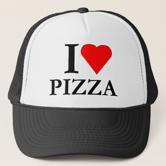 Ik hou van pizza trucker pet (Voorkant)