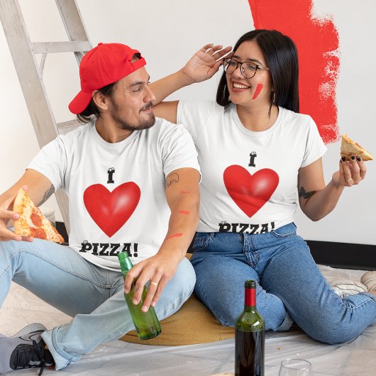 Ik hou van pizza unisex t-shirt