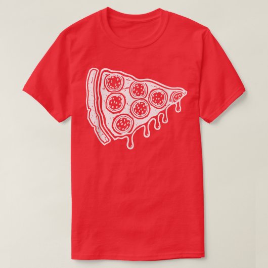 Ik hou van Pizza voor Mannen Kinder Fun pizzaliefh T-shirt (Design voorkant)