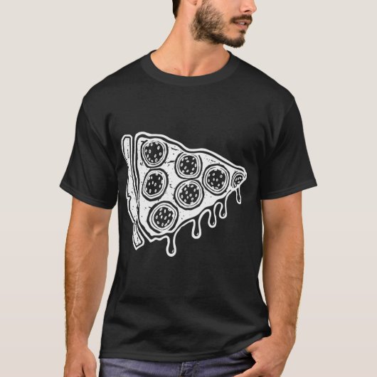 Ik hou van Pizza voor Mannen Kinder Fun pizzaliefh T-shirt (Voorkant)