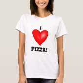 Ik hou van Pizza Vrouwen T-shirt (Voorkant)