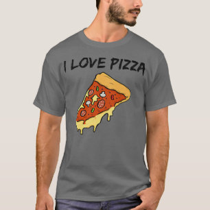 Ik hou van Pizzaa-stuk Pizza-kaas en jochylover T-shirt