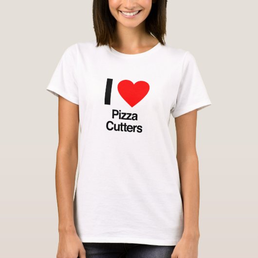 ik hou van pizzaketers t-shirt (Voorkant)