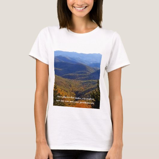 Ik hou van plaatsen t-shirt (Voorkant)