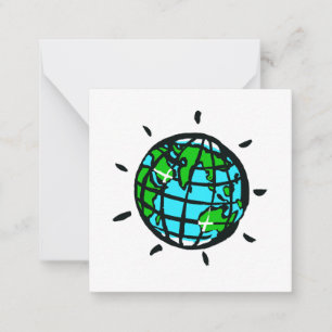 Ik hou van Planet EARTH - Conservatie - Ecologie Notitiekaartje