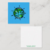 Ik hou van Planet EARTH - Ons enige huis - Blauw Notitiekaartje (Voorkant / Achterkant)