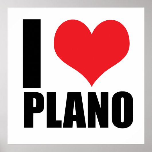 Ik hou van Plano Poster (Voorkant)