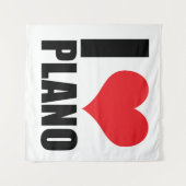 Ik hou van Plano Wandkleed (Voorkant (horizontaal))