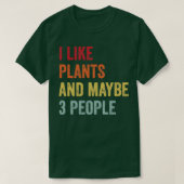 Ik hou van Planten, misschien 3 mensen T-shirt (Design voorkant)