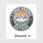 Ik hou van plassen buiten Natuur liefhebber vinyl Sticker (Vel)