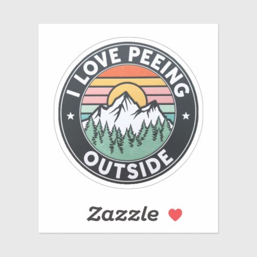 Ik hou van plassen buiten Natuur liefhebber vinyl Sticker (Vel)